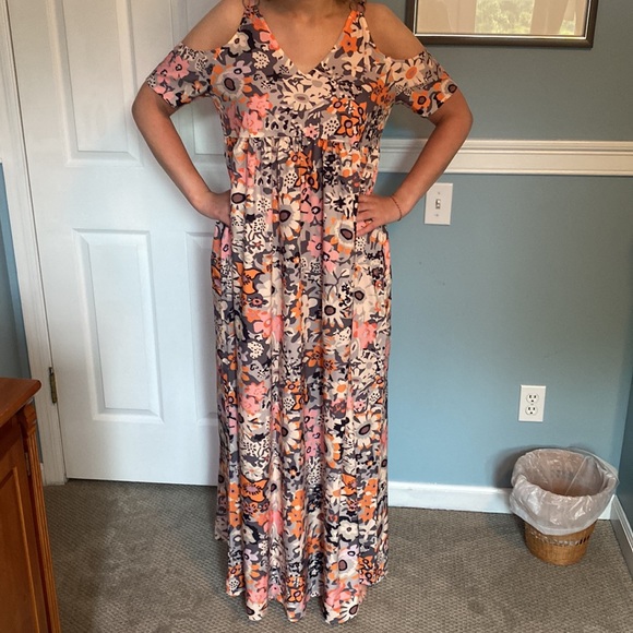 Summer Maxi Dress Tlora Plus big for XL - Picture 4 of 8
